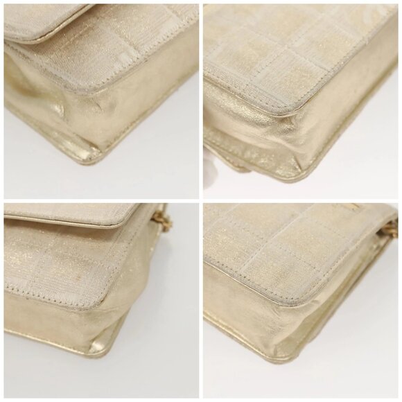 CHANEL New Travel Line Chain Wallet Nylon Gold CC Auth 119624 - Picture 16 of 16